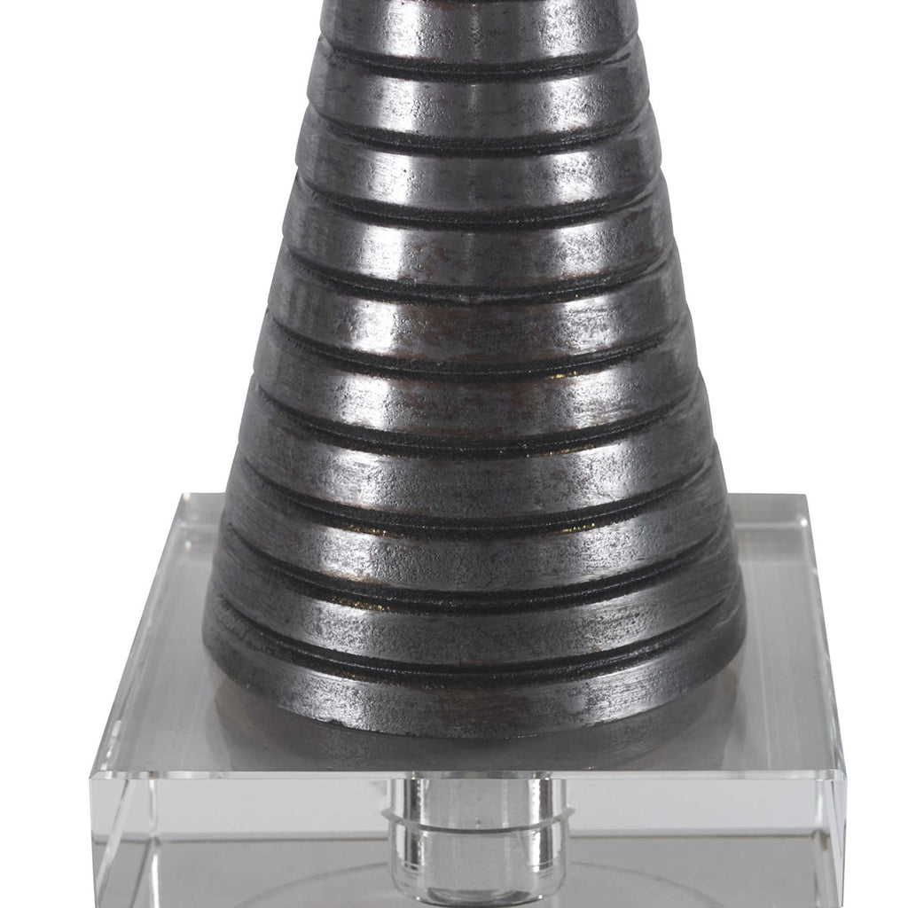 Renegade Ribbed Iron Table Lamp - Bombay Mercantile