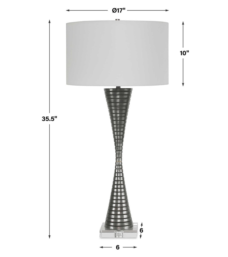 Renegade Ribbed Iron Table Lamp - Bombay Mercantile