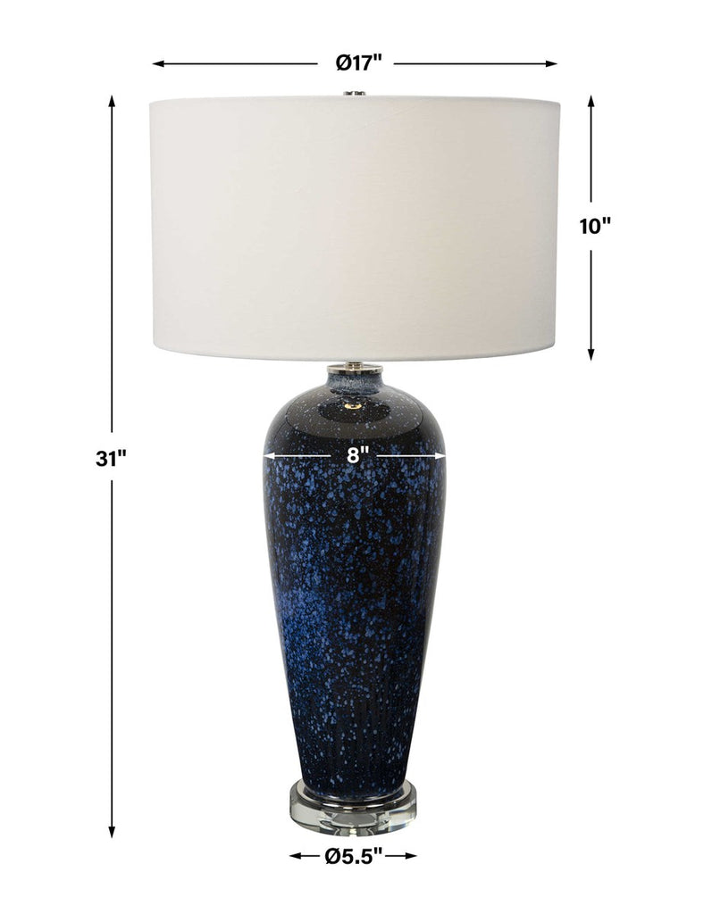 Stargazer Cobalt Navy Table Lamp - Bombay Mercantile