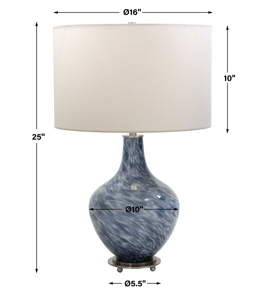 Cove Cobalt Blue Table Lamp - Bombay Mercantile