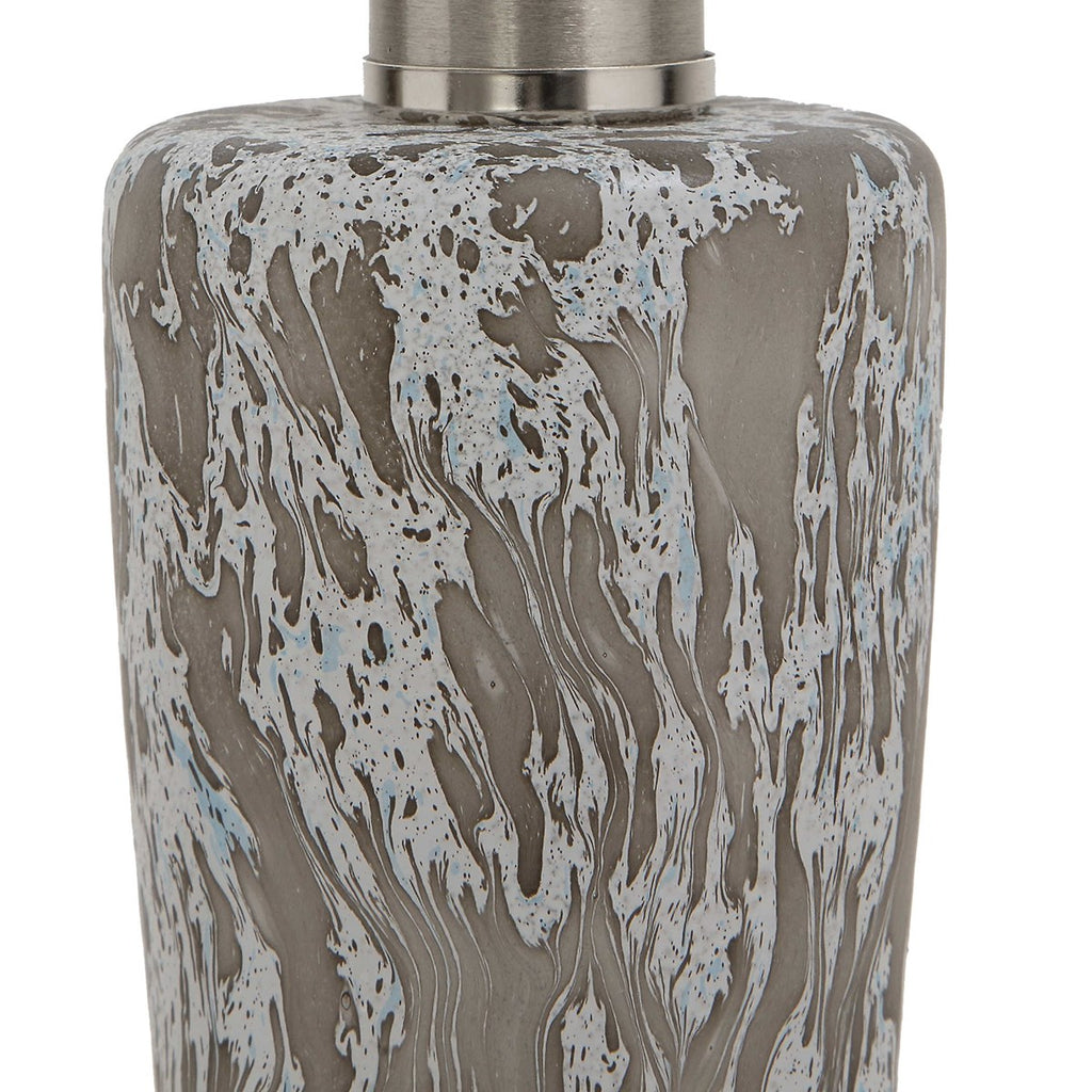 Turbulence Distressed White Table Lamp - Bombay Mercantile