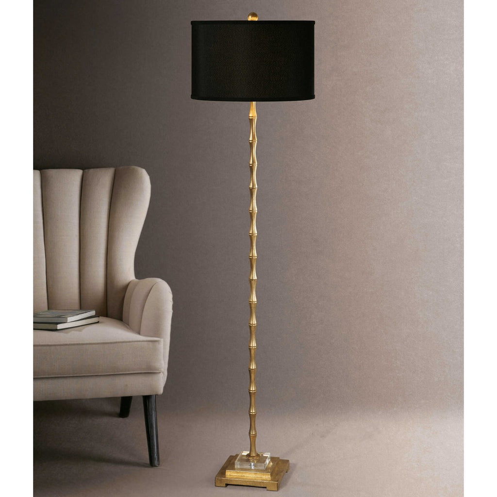 Quindici Metal Bamboo Floor Lamp - Bombay Mercantile
