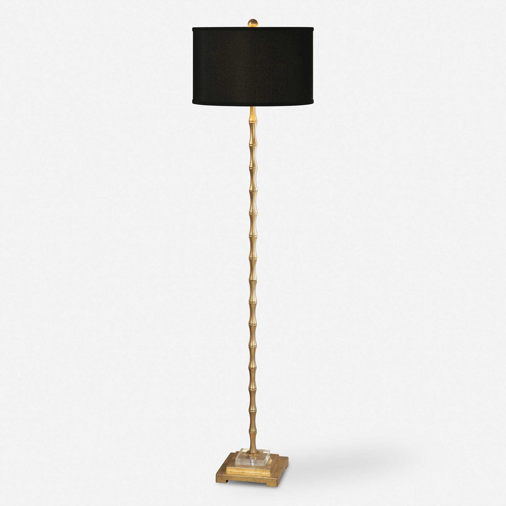 Quindici Metal Bamboo Floor Lamp - Bombay Mercantile