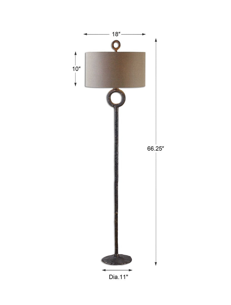 Ferro Cast Iron Floor Lamp - Bombay Mercantile
