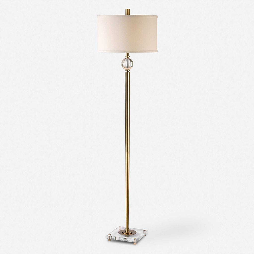 Mesita Brass Floor Lamp - Bombay Mercantile