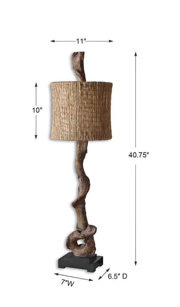 Driftwood Buffet Lamp - Bombay Mercantile