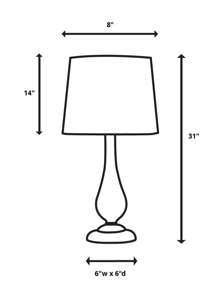 Volongo Stone Ivory Buffet Lamp - Bombay Mercantile