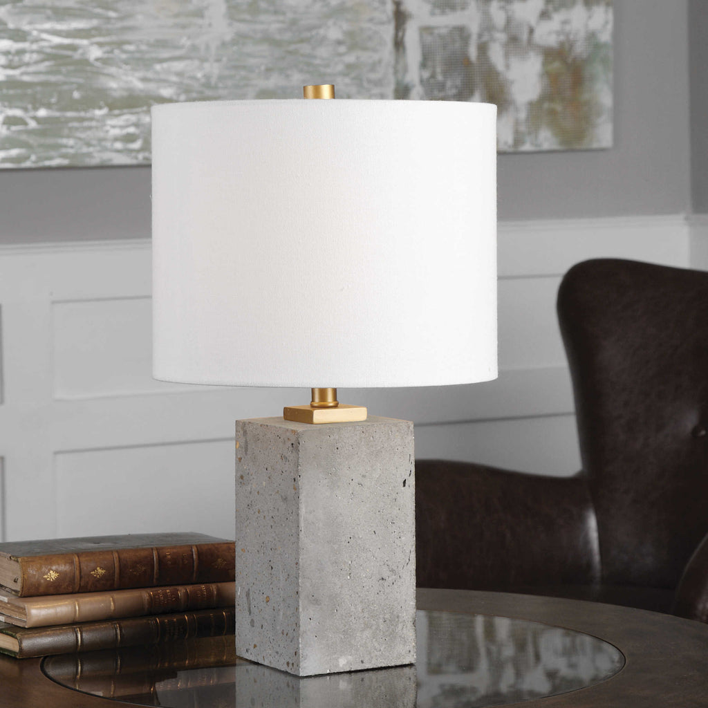 Drexel Concrete Block Lamp - Bombay Mercantile