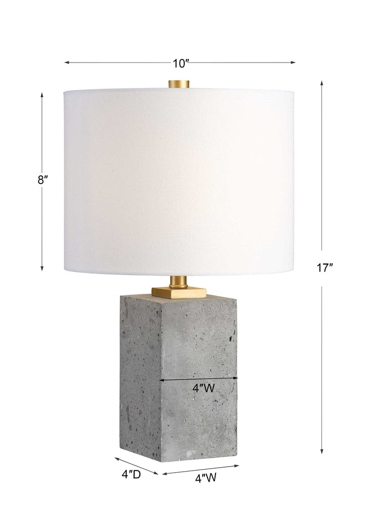 Drexel Concrete Block Lamp - Bombay Mercantile