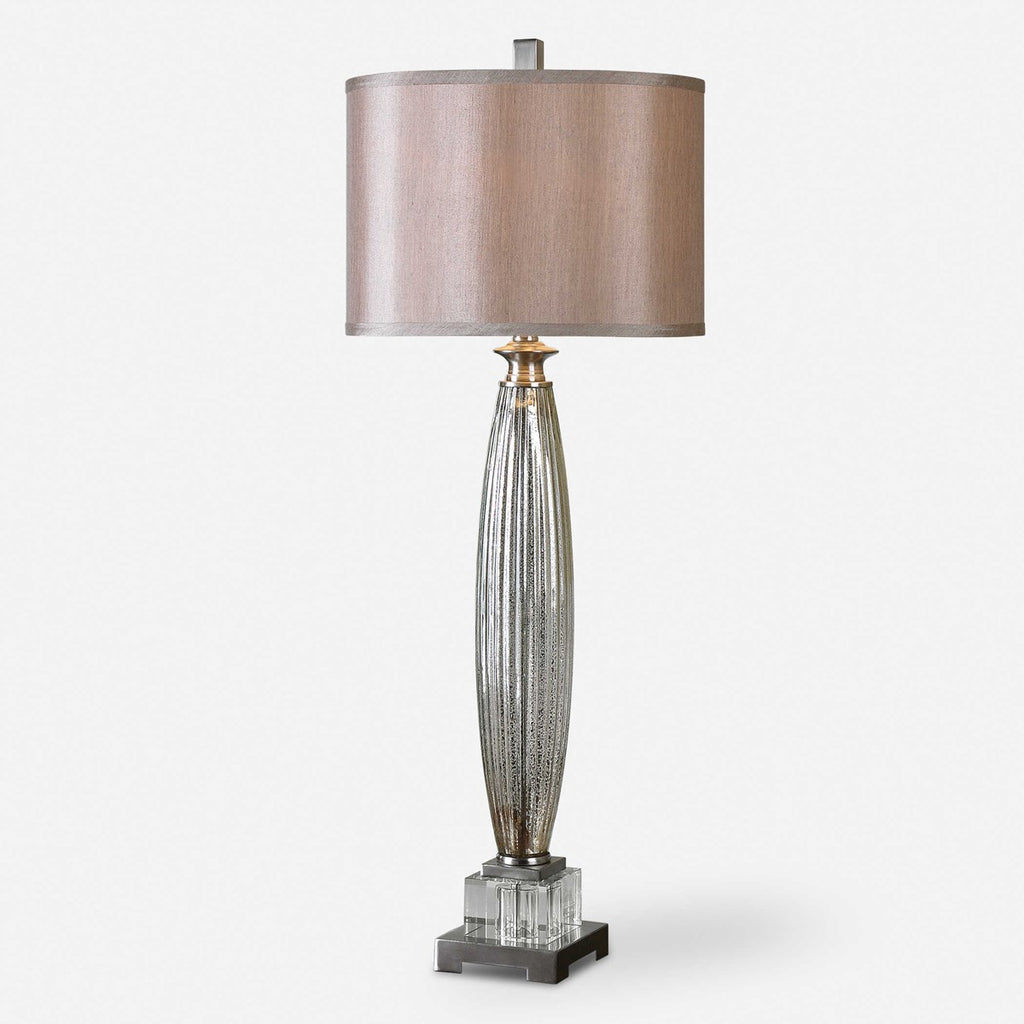 Loredo Mercury Glass Table Lamp - Bombay Mercantile