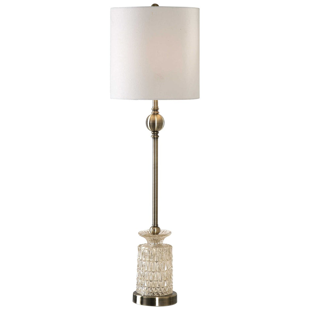 Flaviana Antique Brass Buffet Lamp - Bombay Mercantile