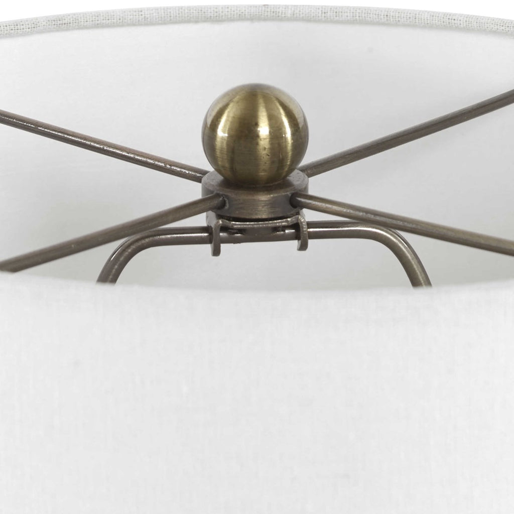 Flaviana Antique Brass Buffet Lamp - Bombay Mercantile