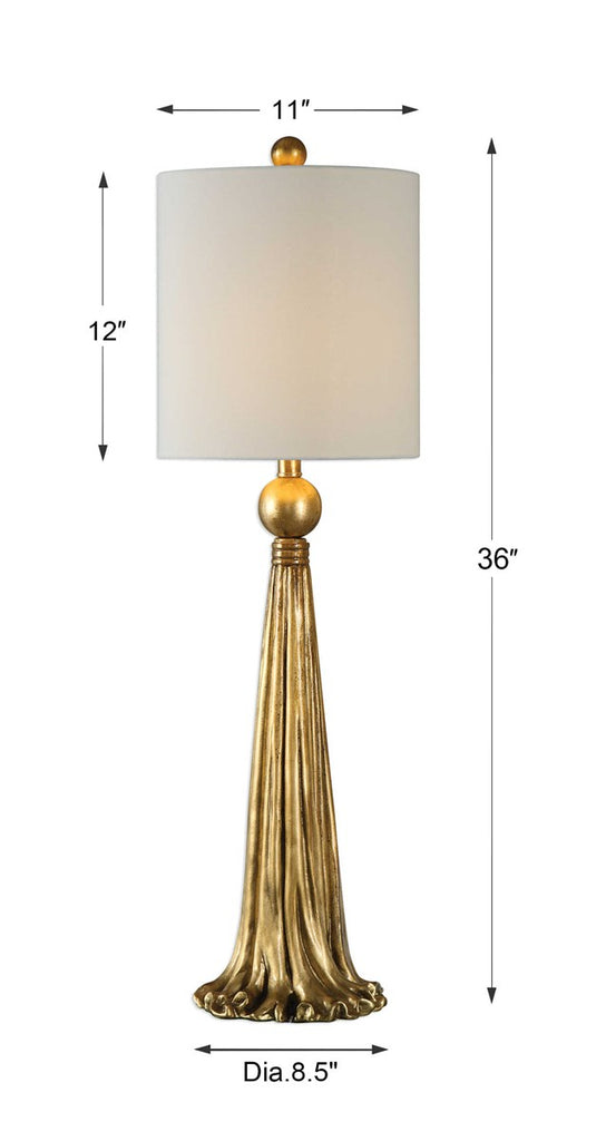 Paravani Metallic Gold Lamp - Bombay Mercantile