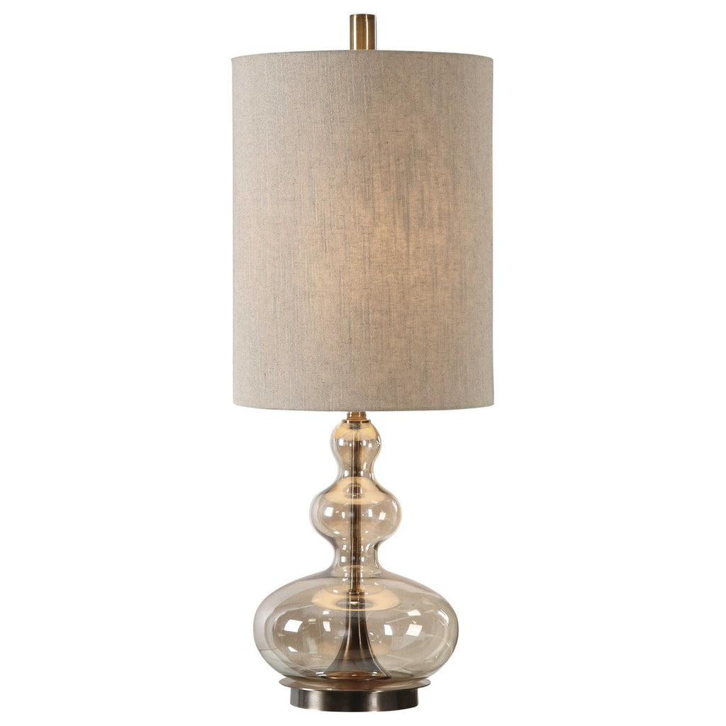 Formoso Amber Glass Table Lamp - Bombay Mercantile