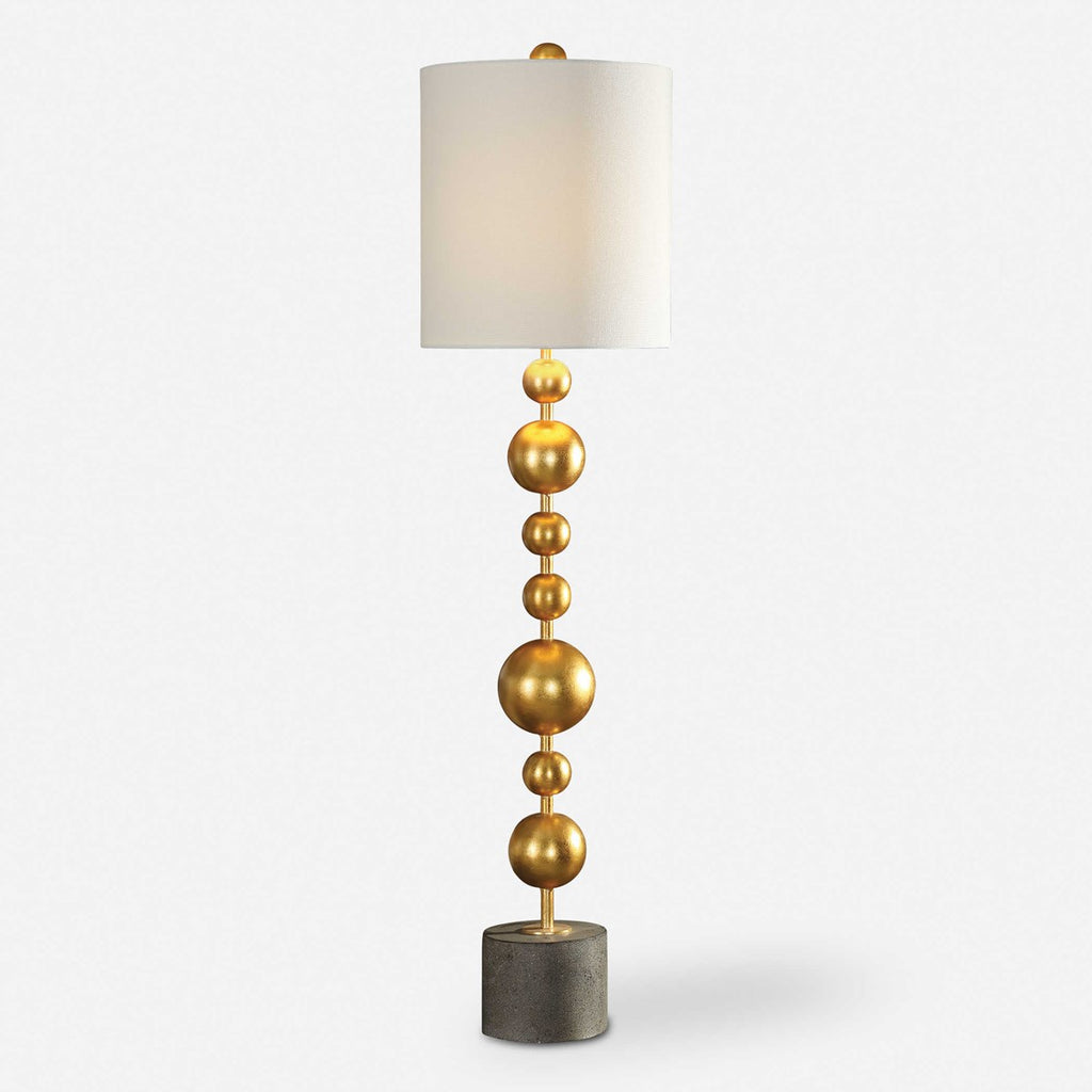 Selim Gold Buffet Lamp - Bombay Mercantile