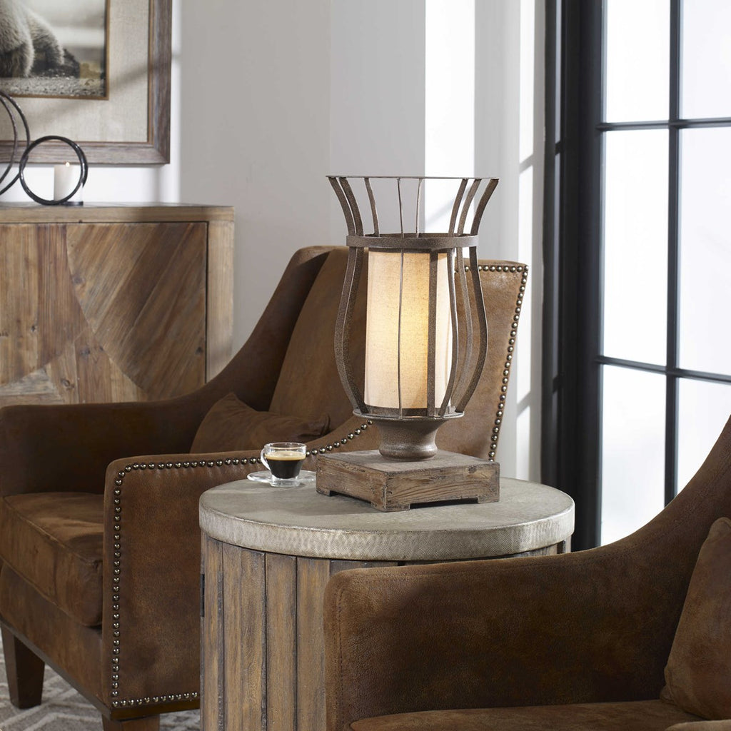 Minozzo Bronze Accent Lamp - Bombay Mercantile