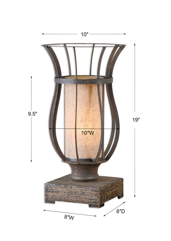 Minozzo Bronze Accent Lamp - Bombay Mercantile