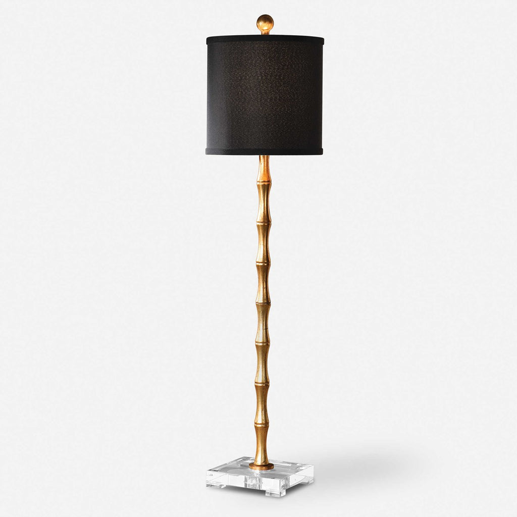 Quindici Metal Bamboo Buffet Lamp - Bombay Mercantile