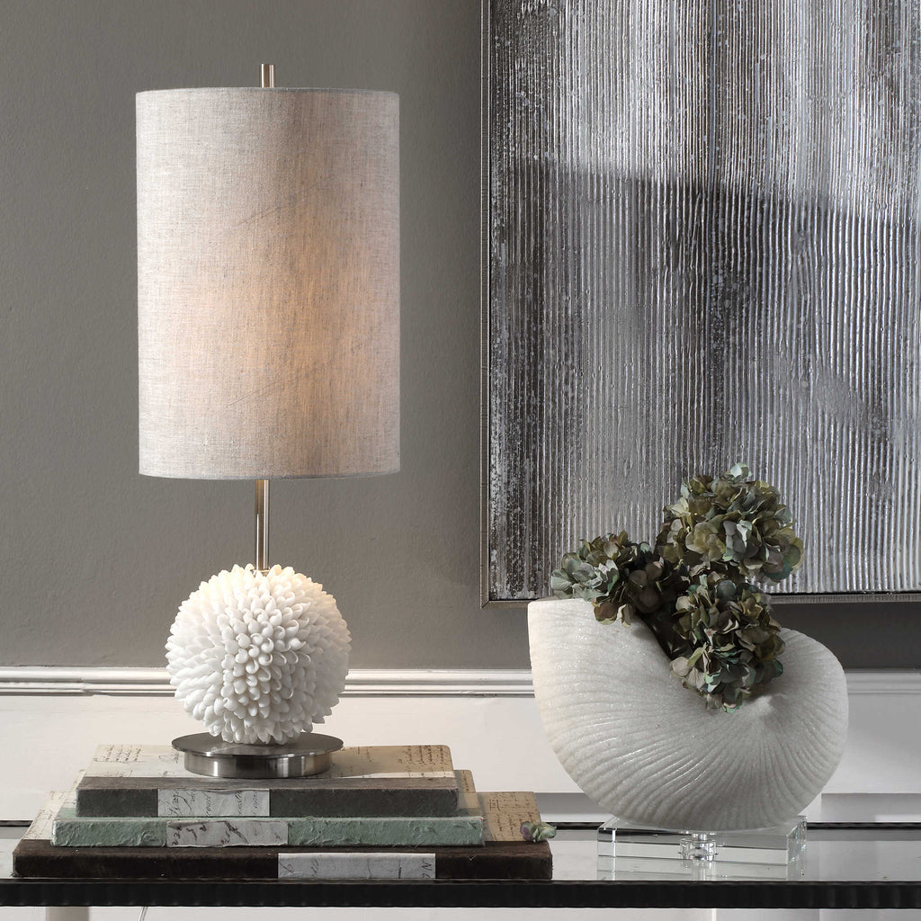 Cascara Sea Shells Lamp - Bombay Mercantile
