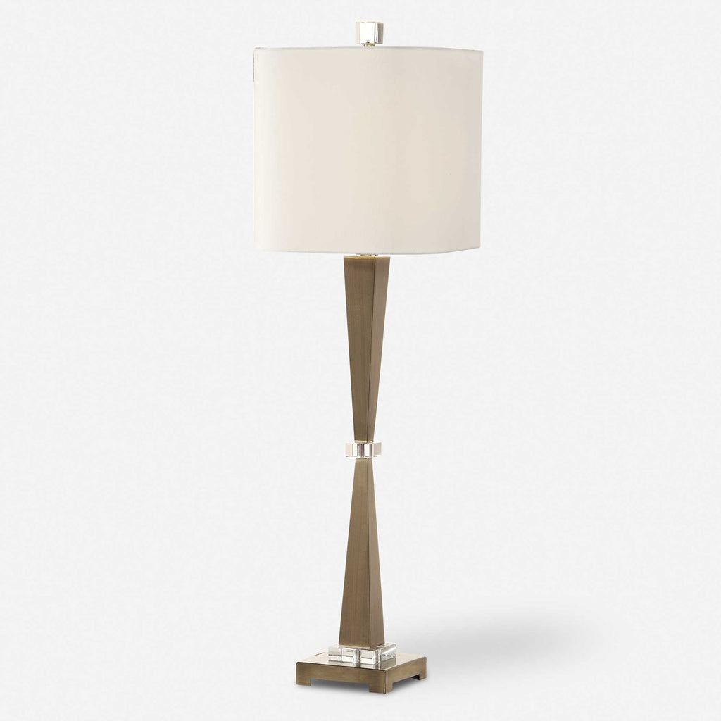 Niccolai Antiqued Nickel Lamp - Bombay Mercantile
