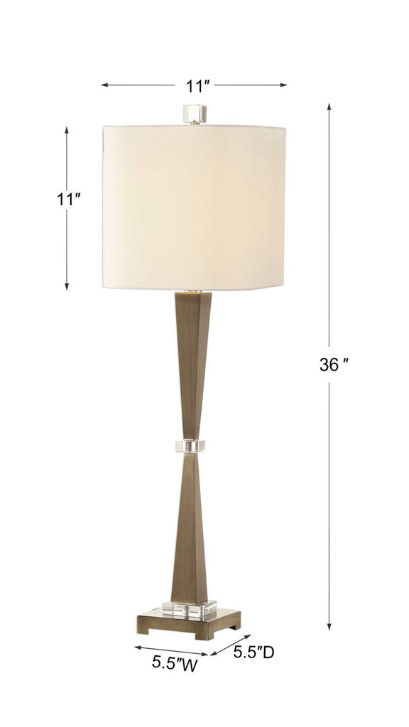 Niccolai Antiqued Nickel Lamp - Bombay Mercantile
