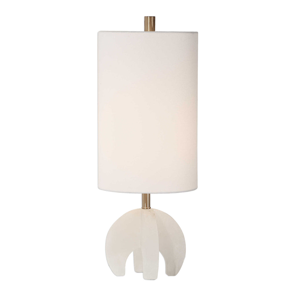 Alanea White Buffet Lamp - Bombay Mercantile