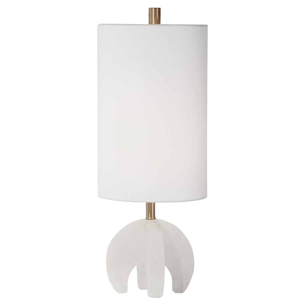 Alanea White Buffet Lamp - Bombay Mercantile