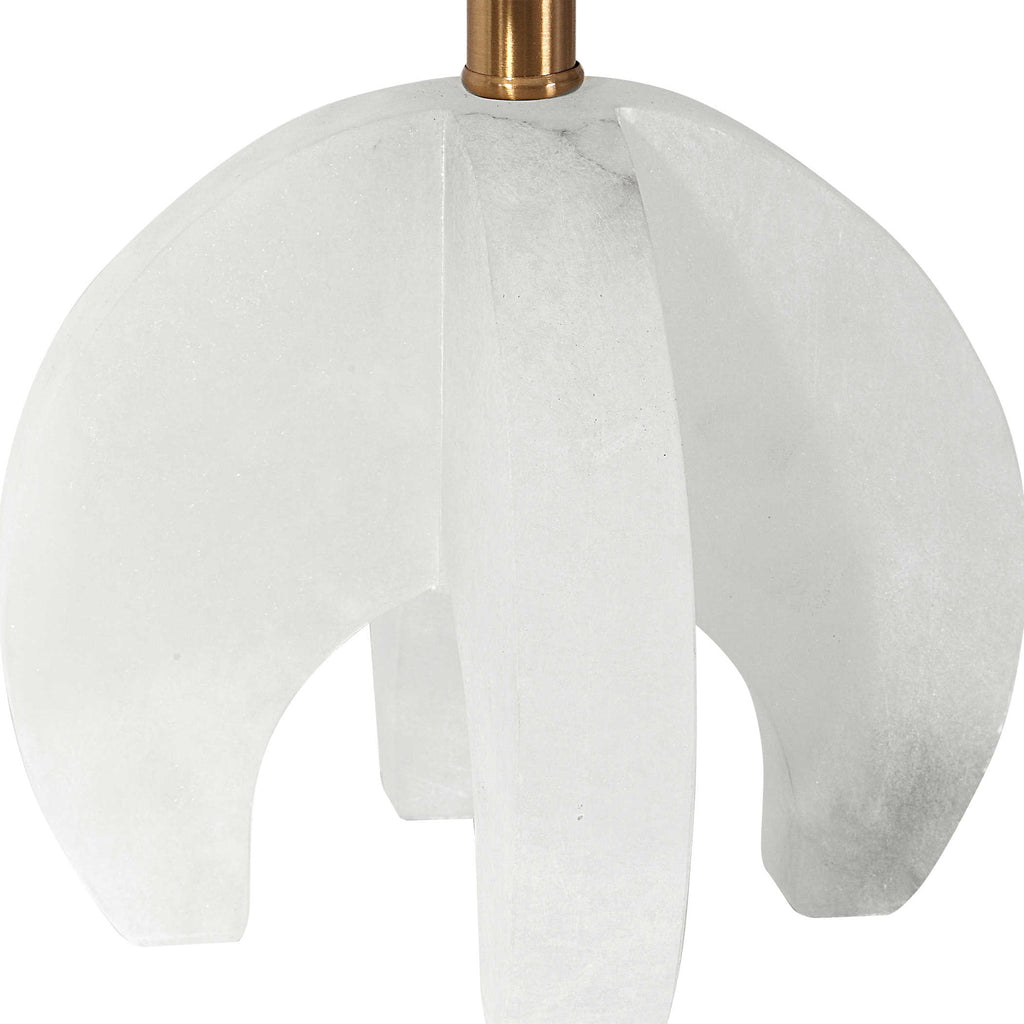 Alanea White Buffet Lamp - Bombay Mercantile
