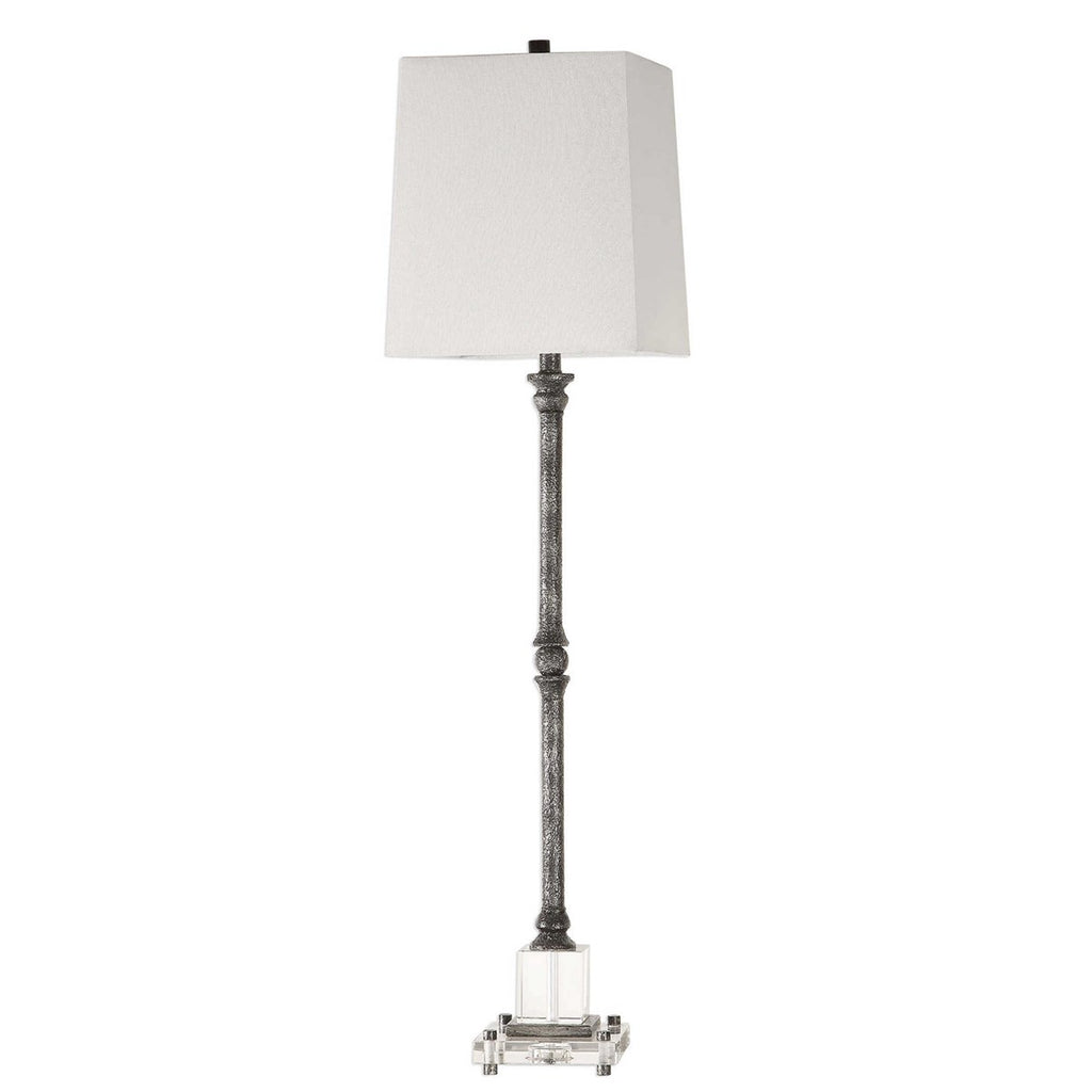Teala Aged Black Buffet Lamp - Bombay Mercantile