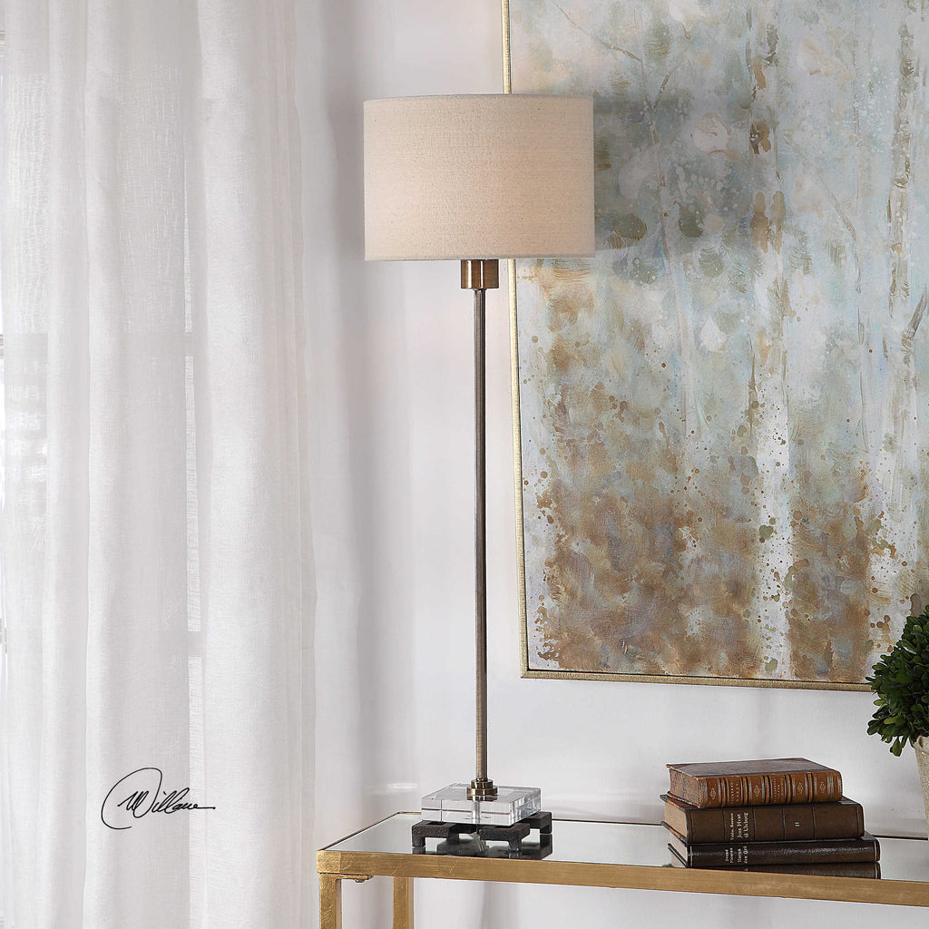 Danyon Brass Table Lamp - Bombay Mercantile