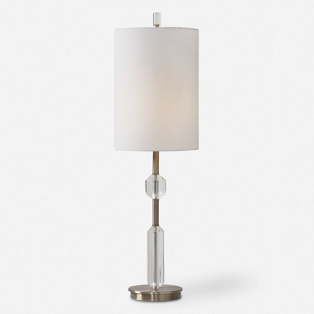 Margo Cut Crystal Buffet Lamp - Bombay Mercantile