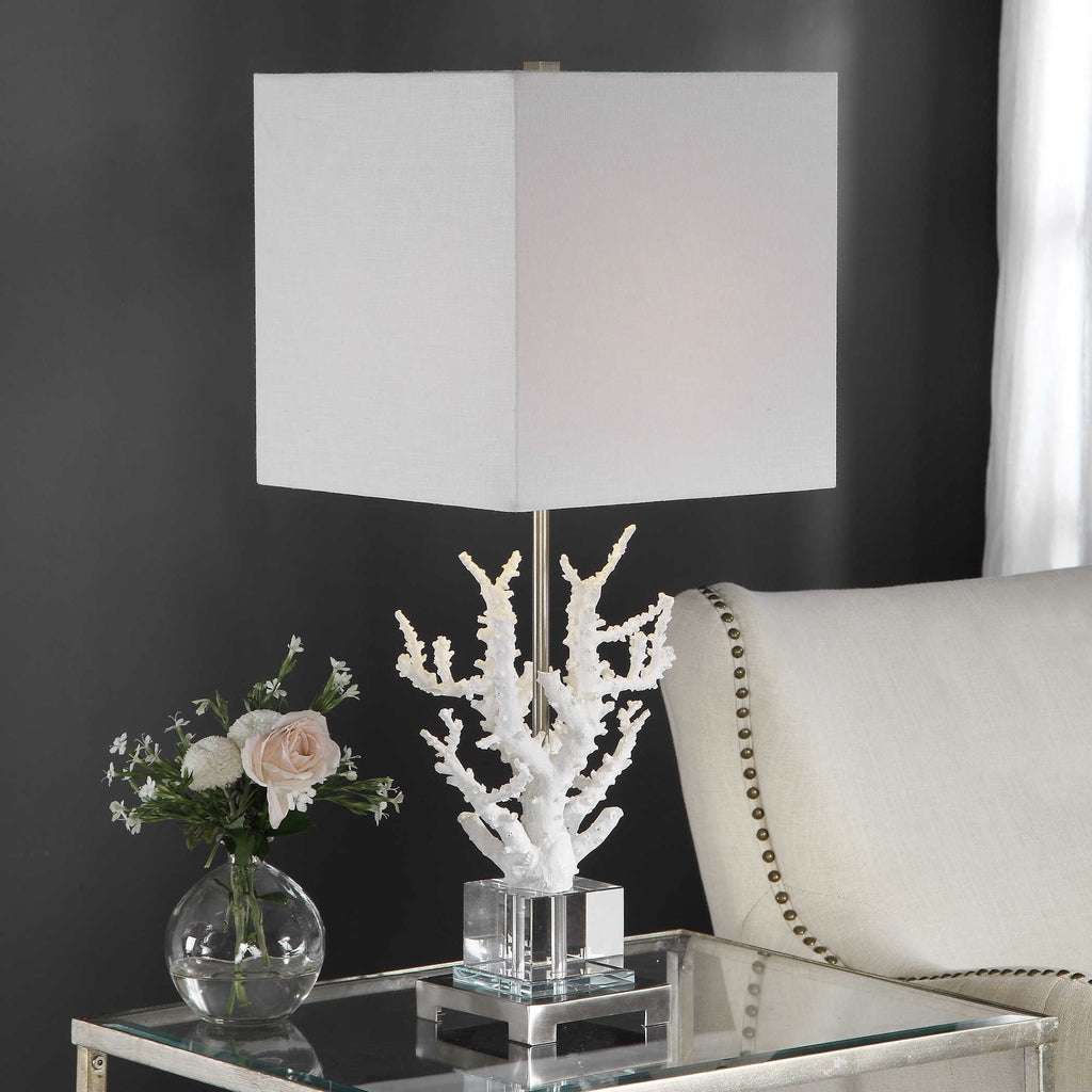 Corallo White Coral Table Lamp - Bombay Mercantile