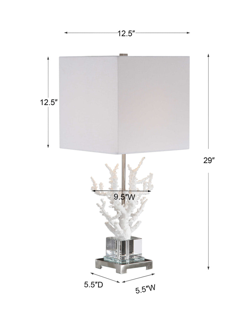 Corallo White Coral Table Lamp - Bombay Mercantile