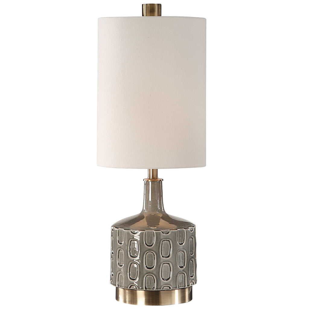 Darrin Gray Table Lamp - Bombay Mercantile