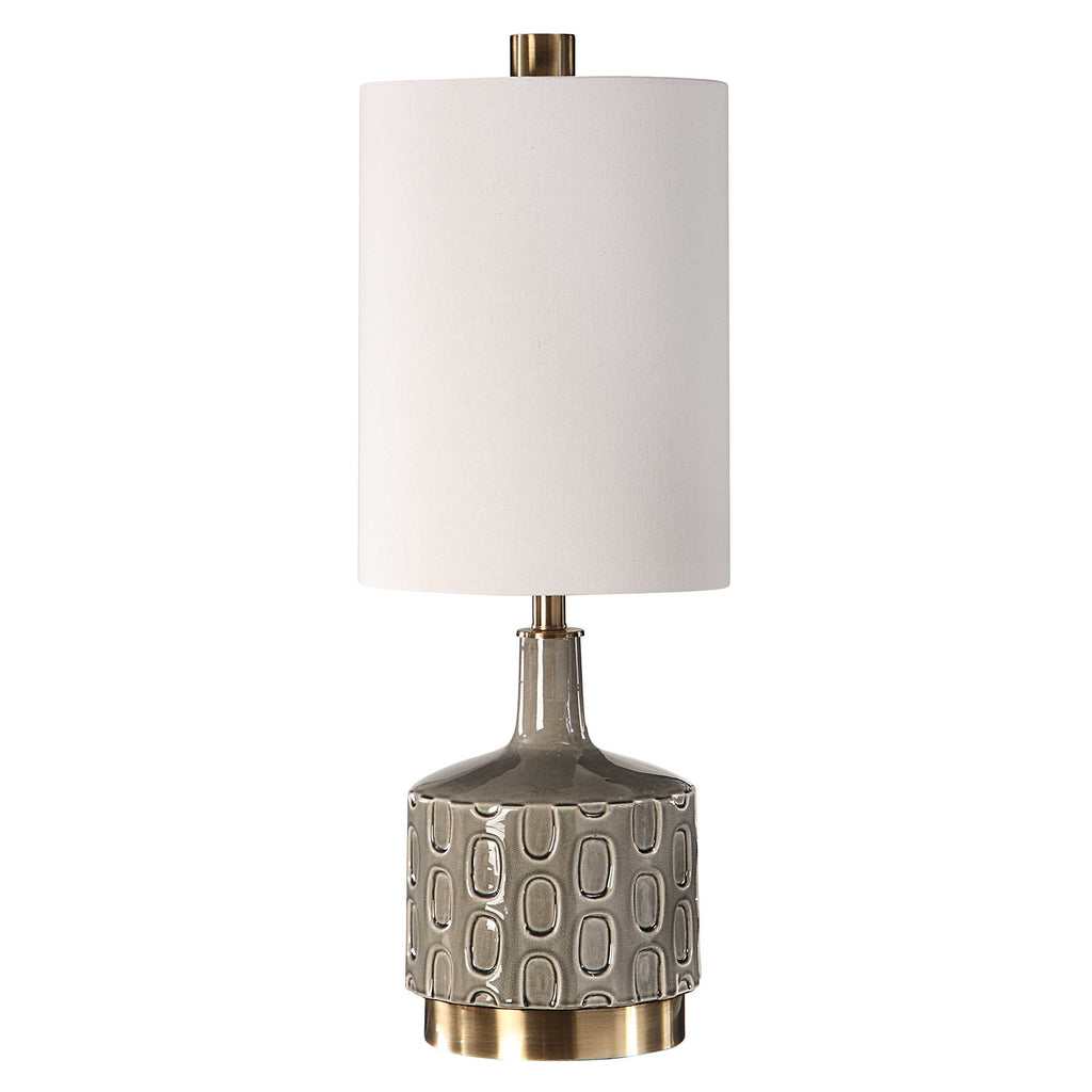 Darrin Gray Table Lamp - Bombay Mercantile