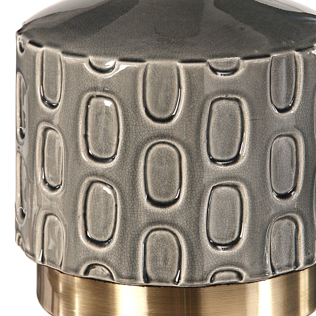 Darrin Gray Table Lamp - Bombay Mercantile