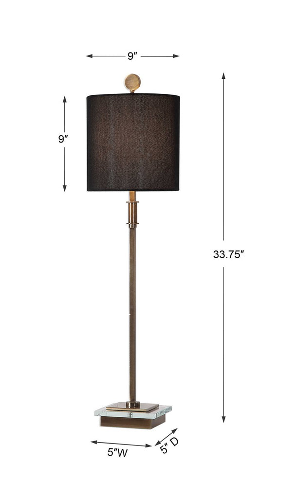 Volante Antique Brass Table Lamp - Bombay Mercantile