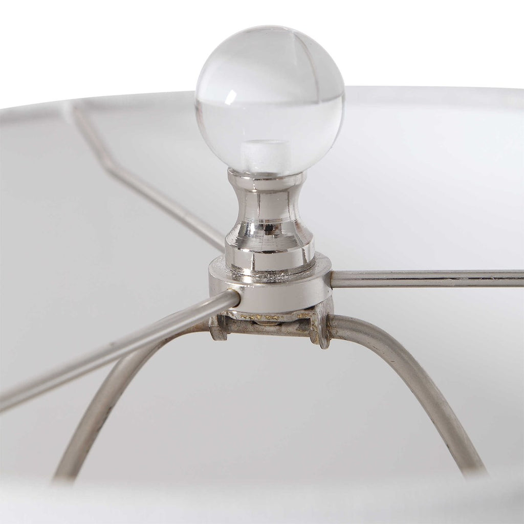 Piers Mottled Blue Buffet Lamp - Bombay Mercantile