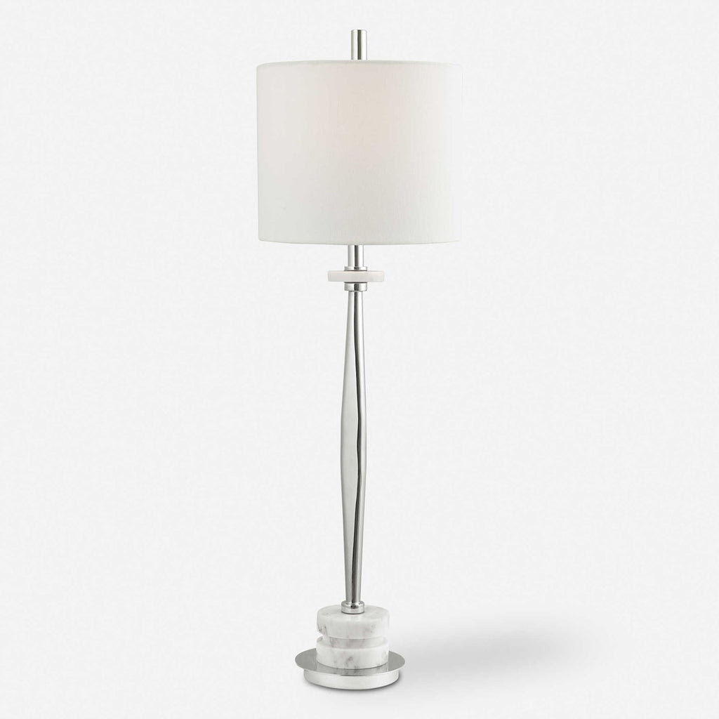 Magnus Chrome Buffet Lamp - Bombay Mercantile