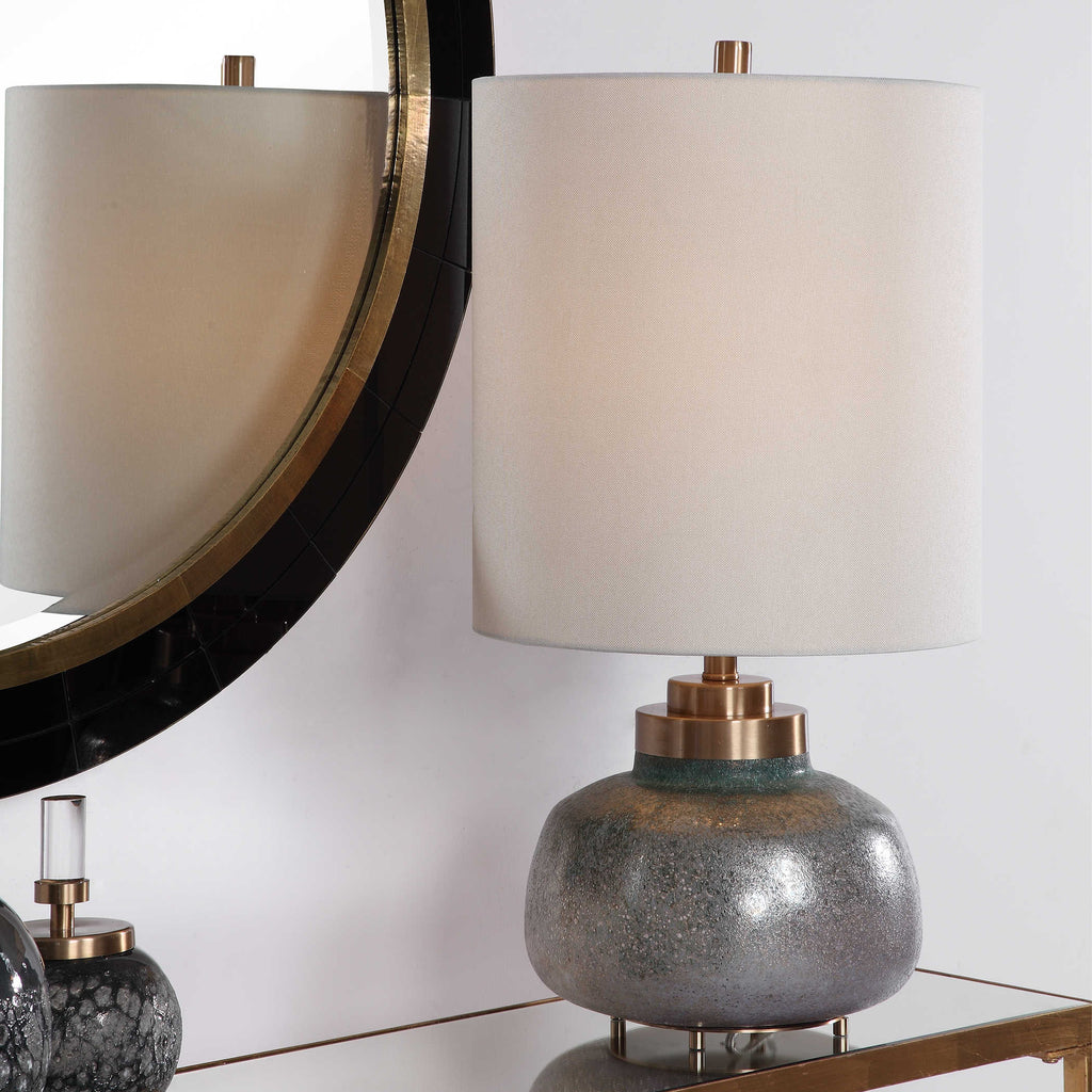 Catrine Art Glass Buffet Lamp - Bombay Mercantile