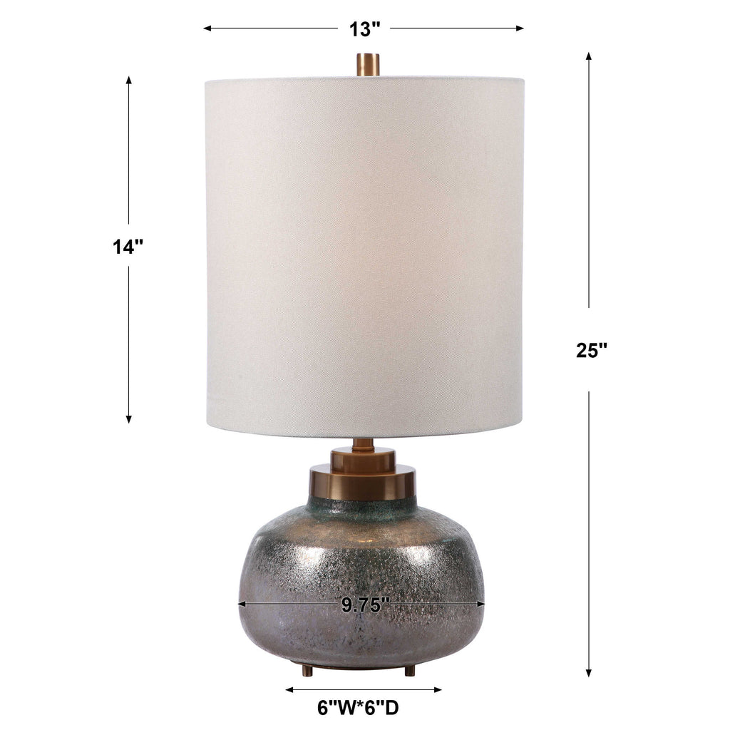 Catrine Art Glass Buffet Lamp - Bombay Mercantile