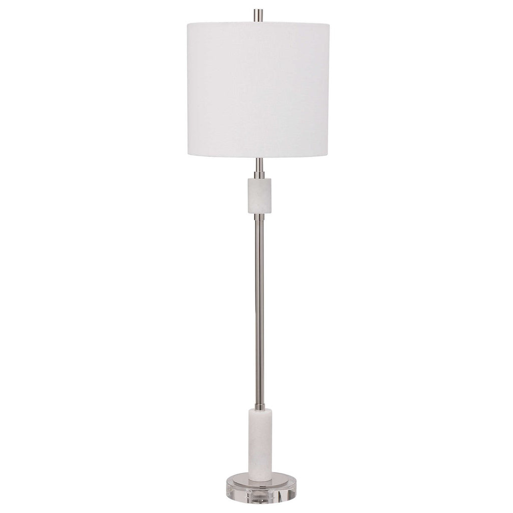 Sussex Nickel Buffet Lamp - Bombay Mercantile