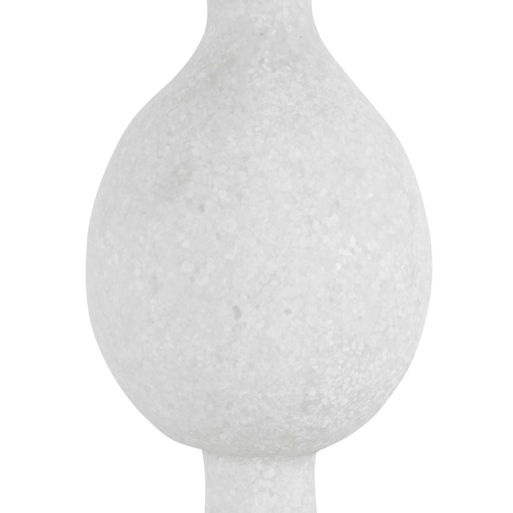 Inverse White Marble Table Lamp - Bombay Mercantile
