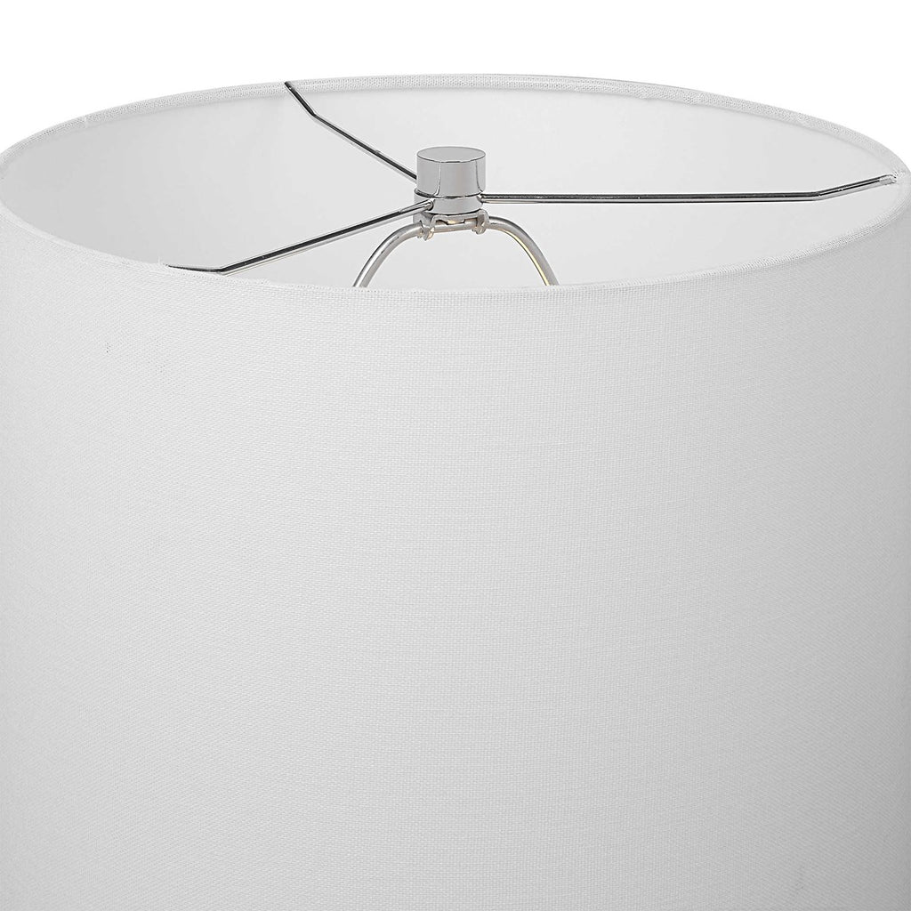 Inverse White Marble Table Lamp - Bombay Mercantile
