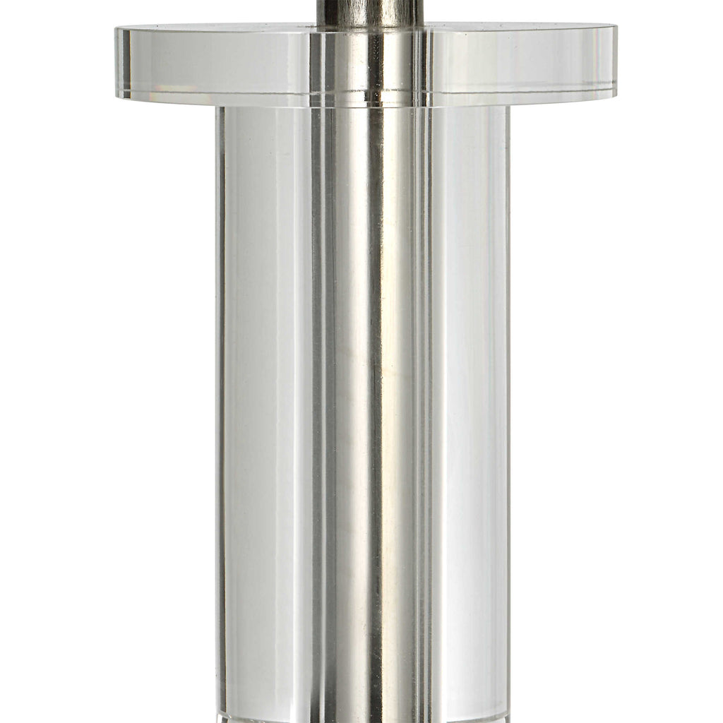 Aurelia Steel Buffet Lamp - Bombay Mercantile