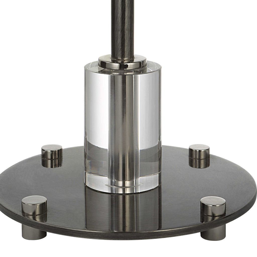 Aurelia Steel Buffet Lamp - Bombay Mercantile