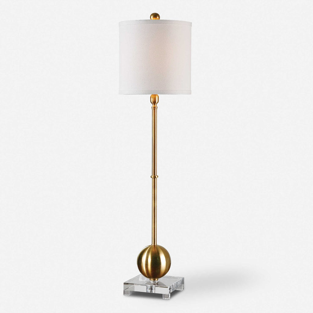 Laton Brass Buffet Lamp - Bombay Mercantile