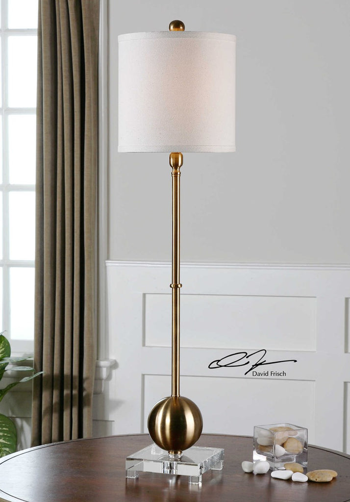 Laton Brass Buffet Lamp - Bombay Mercantile