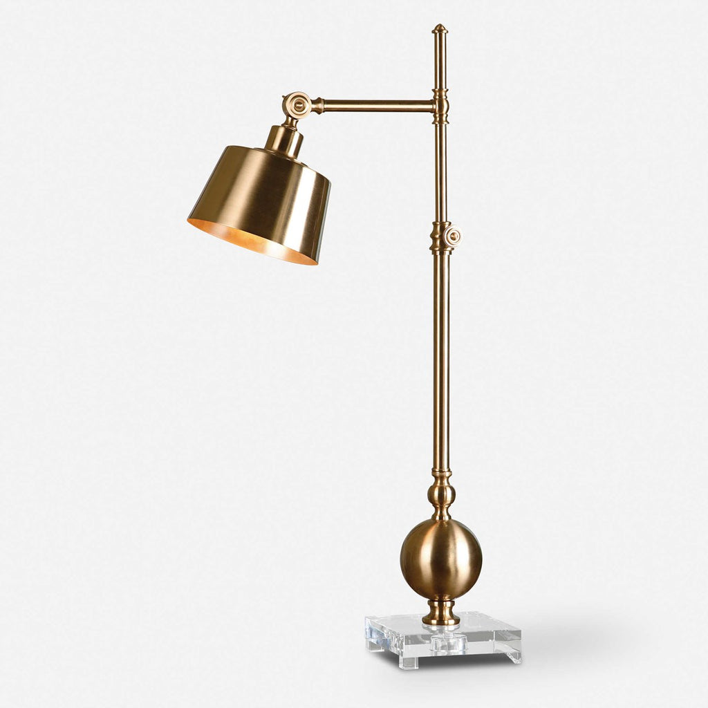 Laton Brushed Brass Task Lamp - Bombay Mercantile