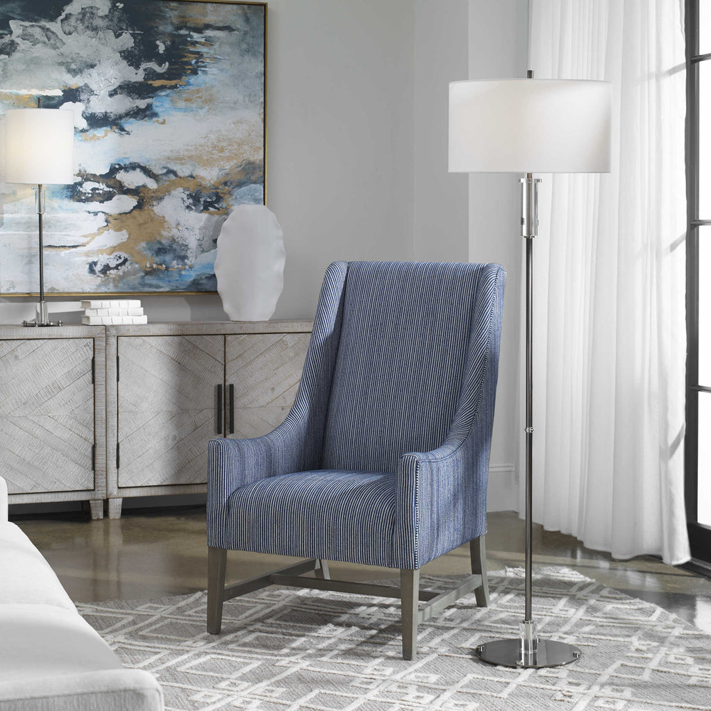 Aurelia Steel Floor Lamp - Bombay Mercantile
